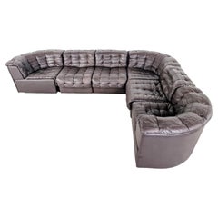 Modulares Vintage-Patchwork-Leder-Sofa Ds11 von Desede, 1960er Jahre