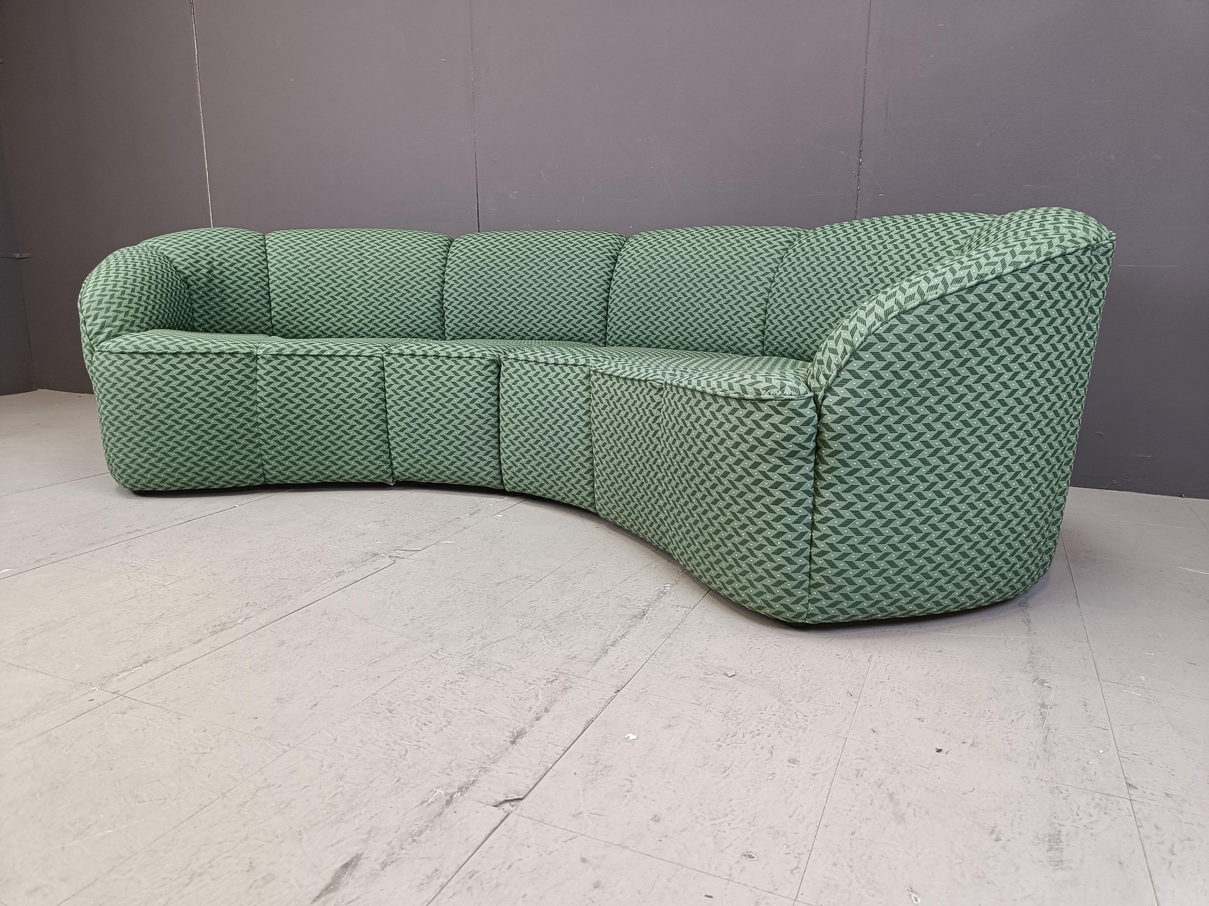 Fabric Vintage modular Piccolino sofa by Walter/Wilhelm Knoll
