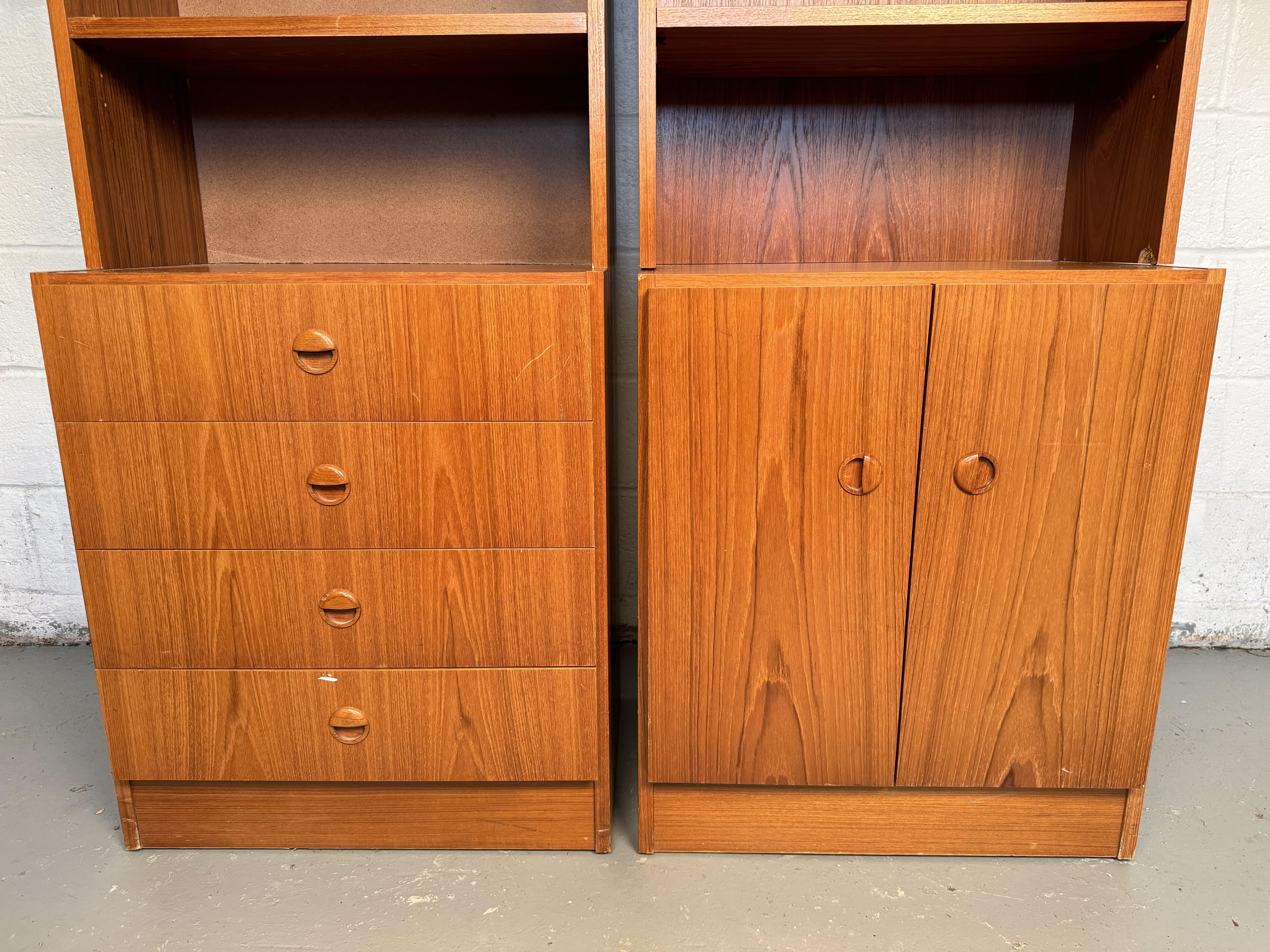 Estanterías modulares vintage de Van Pelt Teca en venta