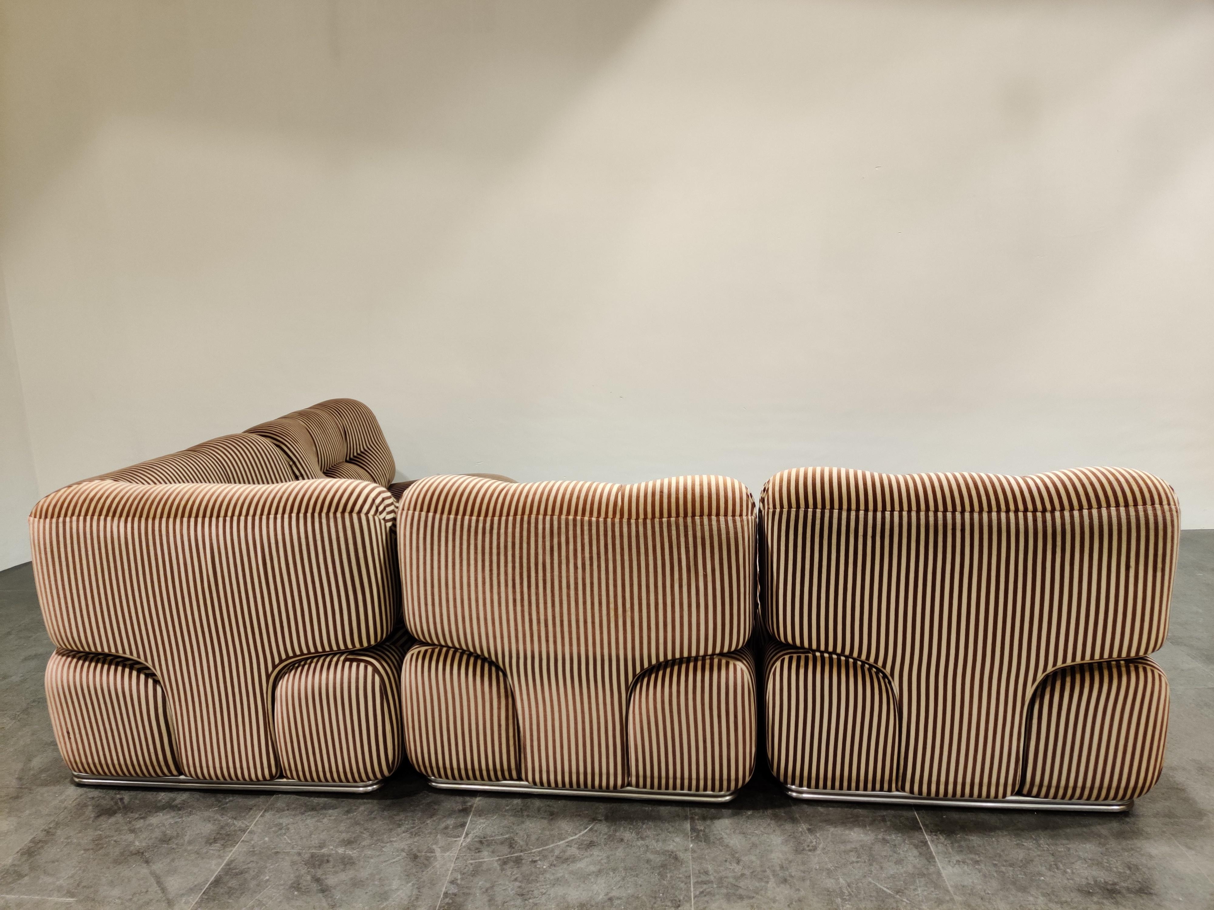 Italian Vintage Modular Sofa, 1970s