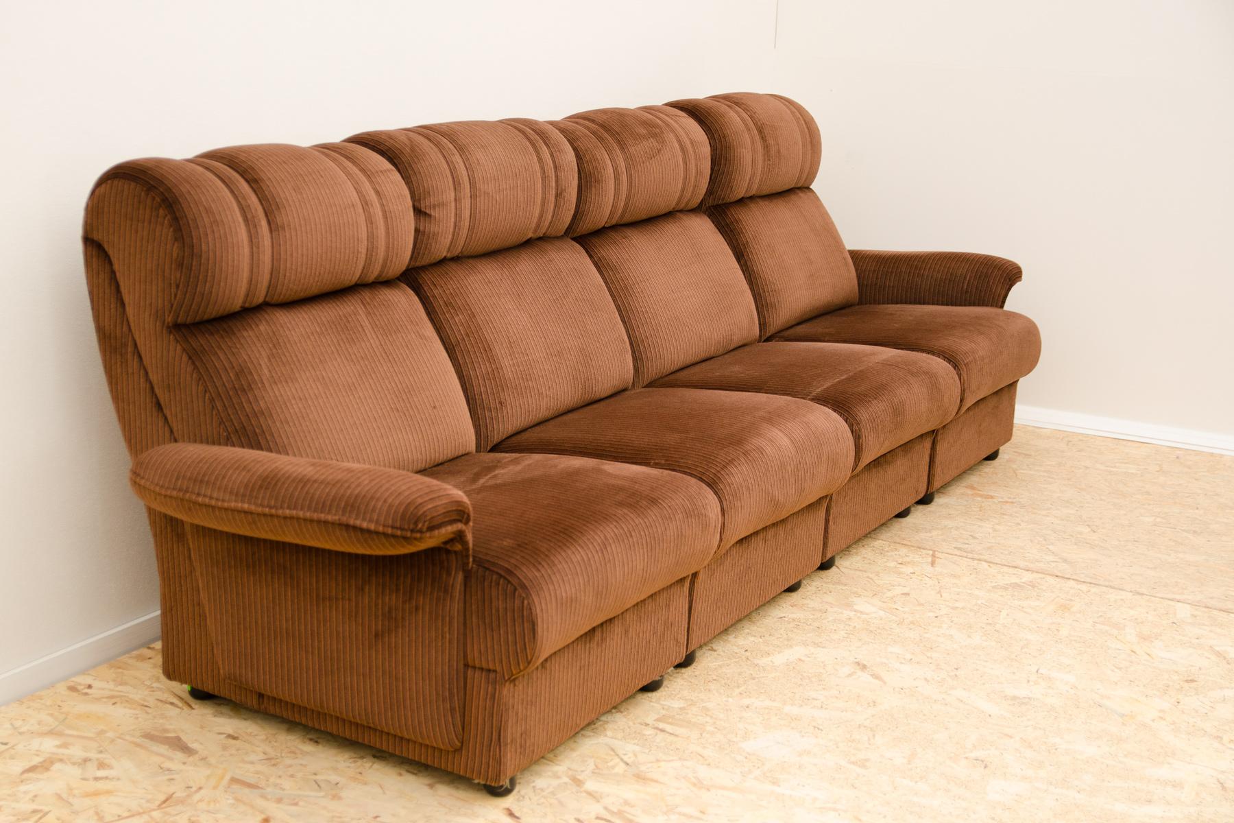 Vintage modular sofa, 1980´s, West Europe In Excellent Condition For Sale In Prague 8, CZ