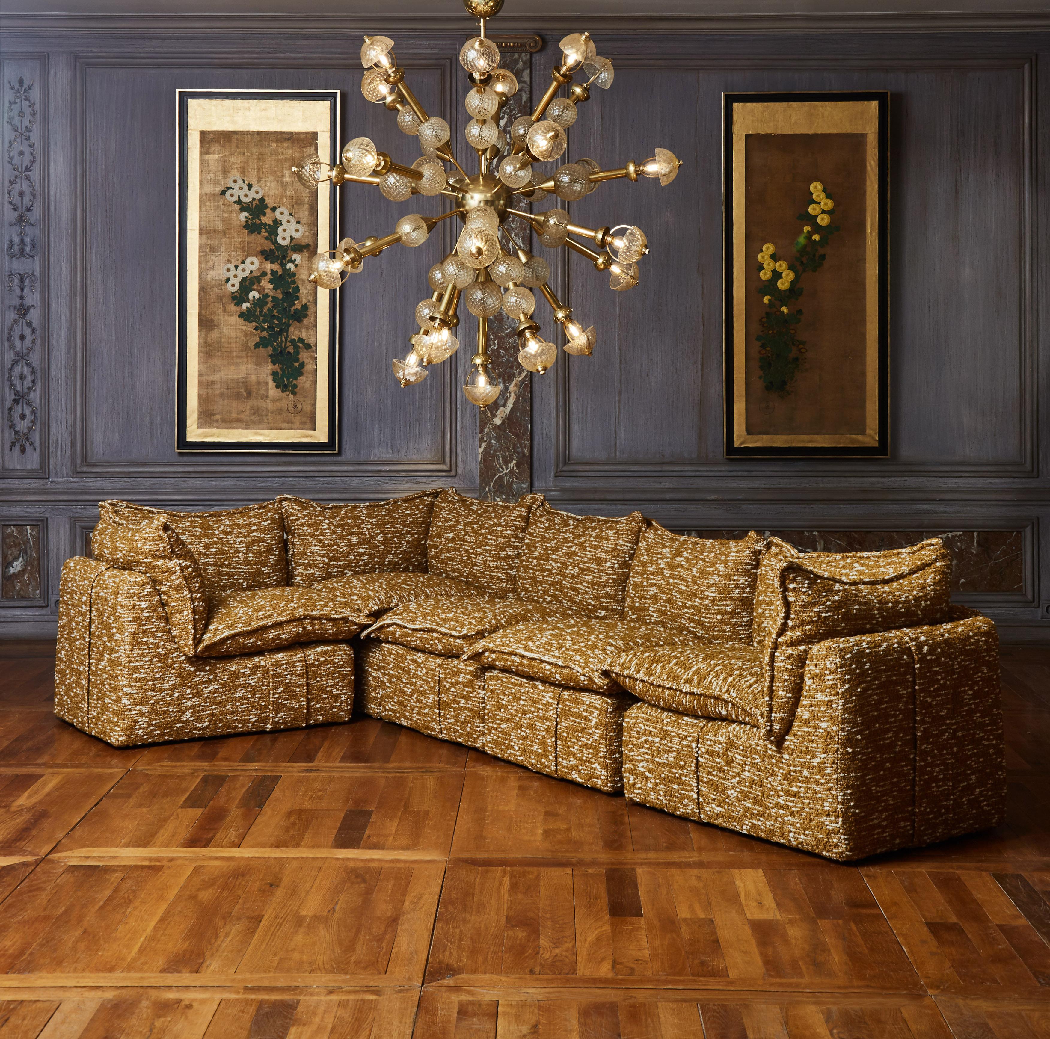 Mid-Century Modern Vintage Modular Sofa, 70s
