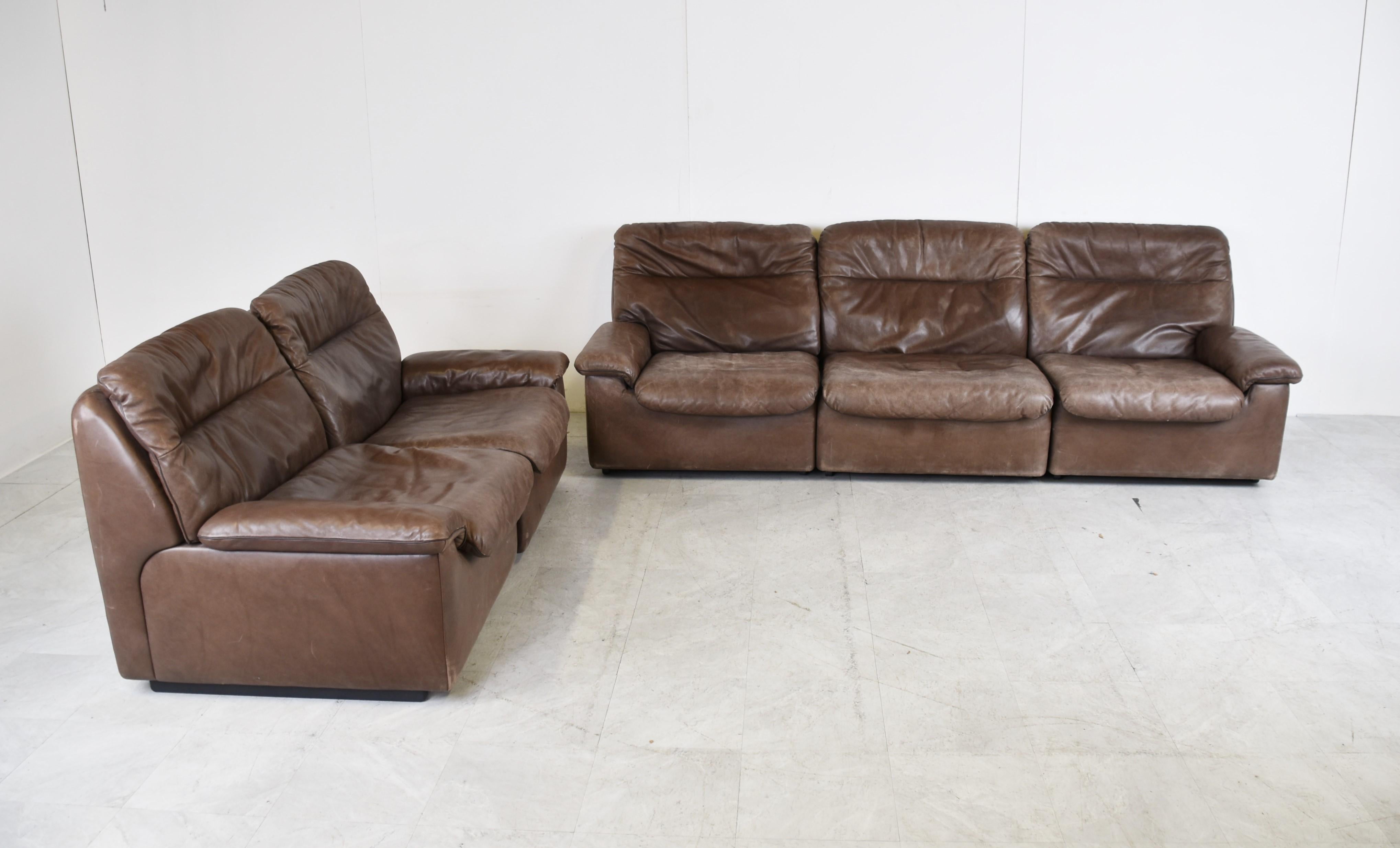 Modulares Vintage-Sofa-Set von De Sede, 1970er Jahre (Moderne der Mitte des Jahrhunderts) im Angebot