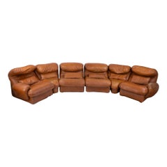 Vintage Modular Sofa Set in the Style of Vico Magistretti, 1970s