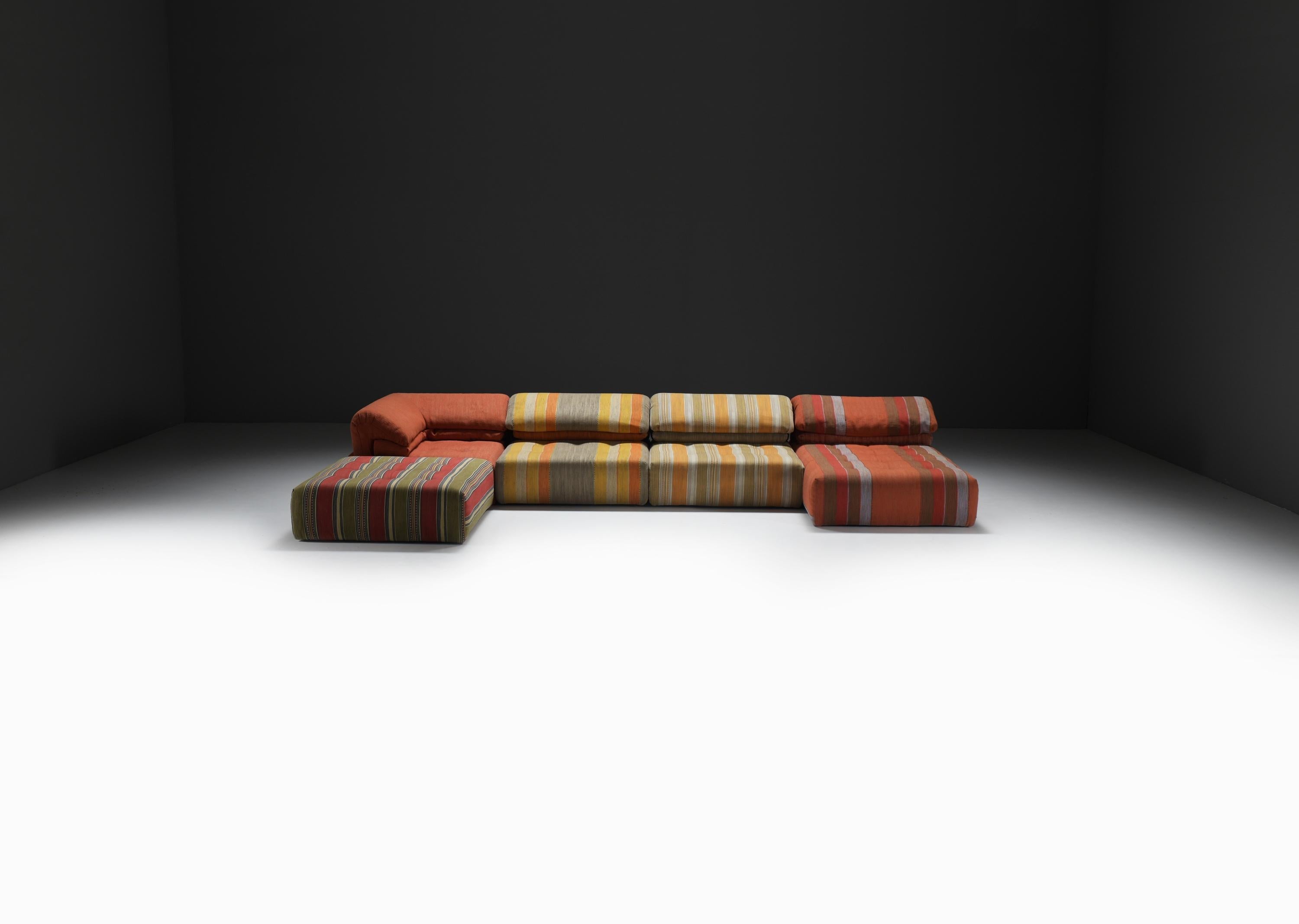 Mid-Century Modern Canapé modulaire Vintage 'Voyage Immobile' par Hans Hopfer pour Roche Bobois France en vente