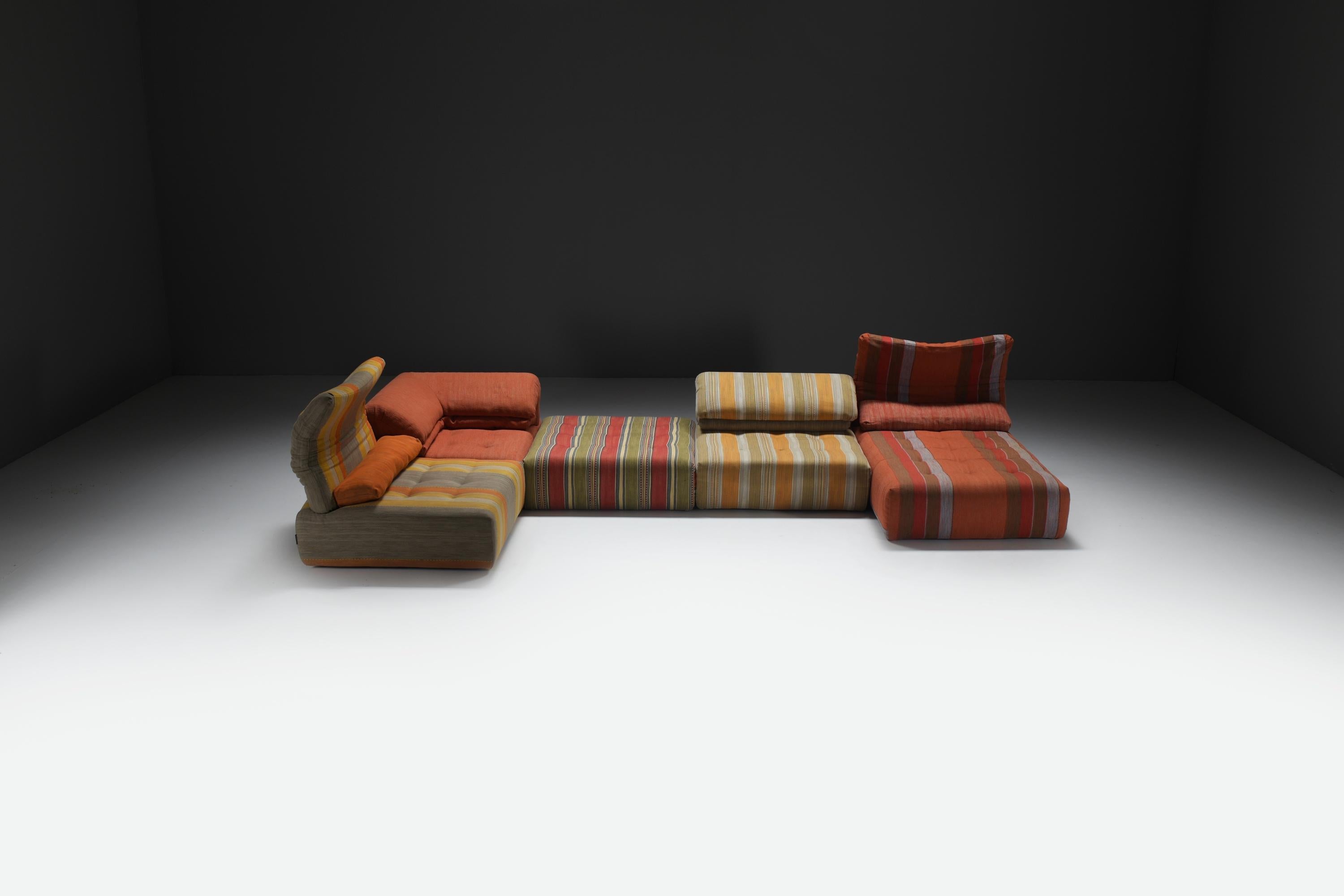 20ième siècle Canapé modulaire Vintage 'Voyage Immobile' par Hans Hopfer pour Roche Bobois France en vente