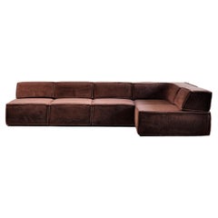 Vintage Modular 'Trio' Sofa from COR In Brown Teddy, 1973