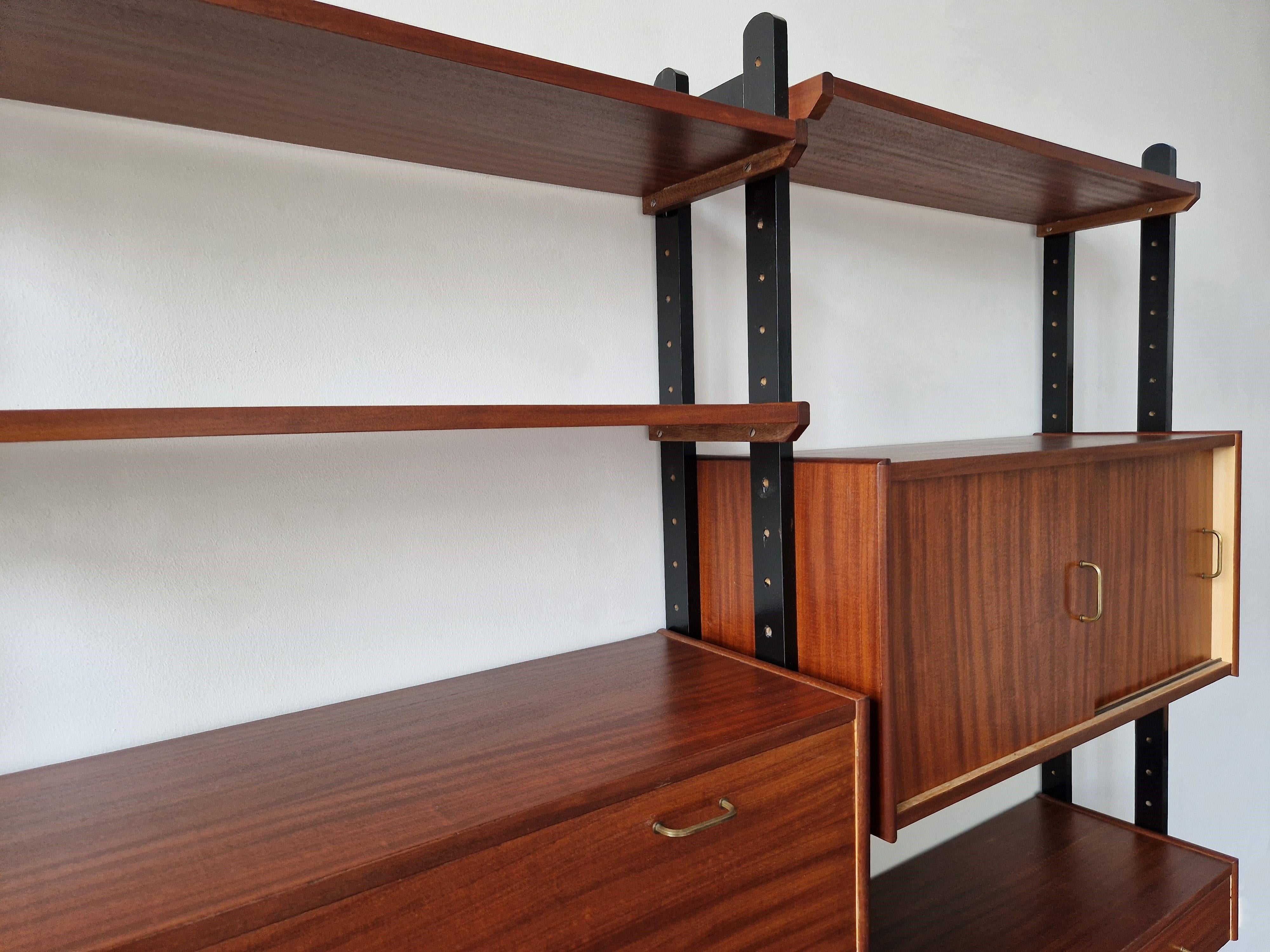 Mid-20th Century Vintage modular wall unit for Simpla Lux, The Netherlands 1960's For Sale