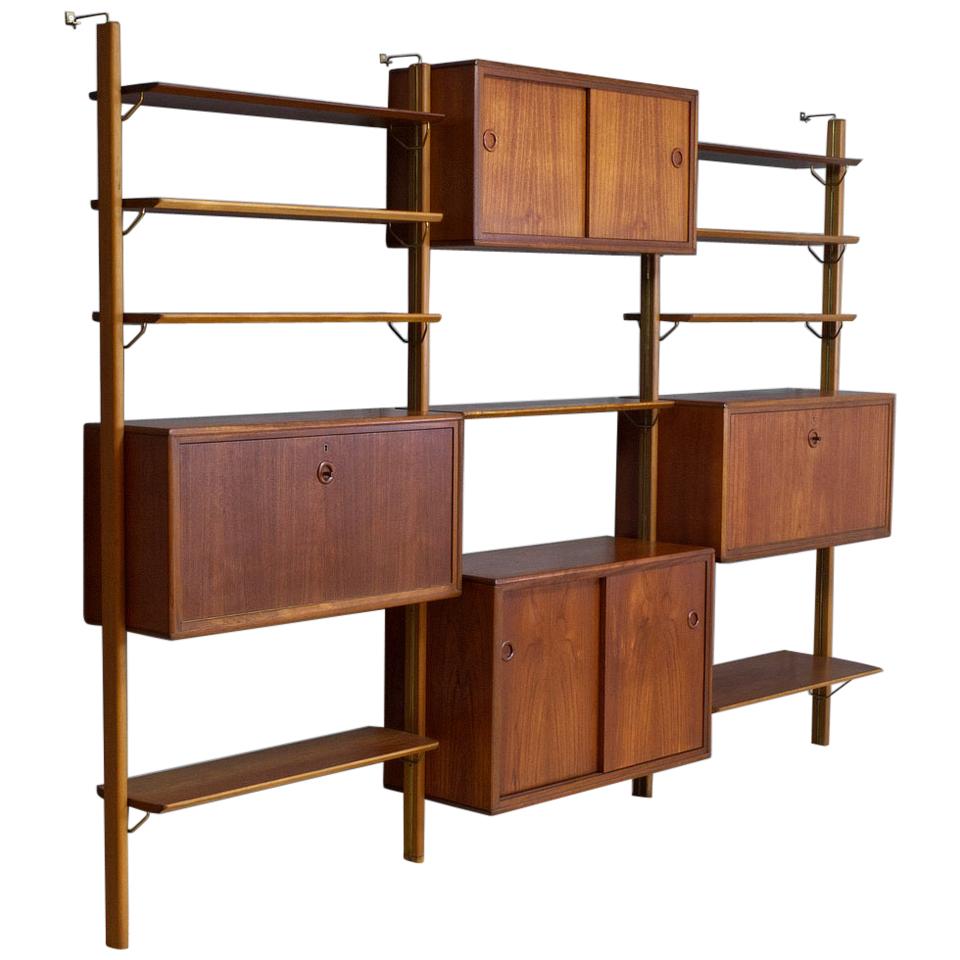 Vintage Modular Wall Unit in Teak by William Watting, 1960s