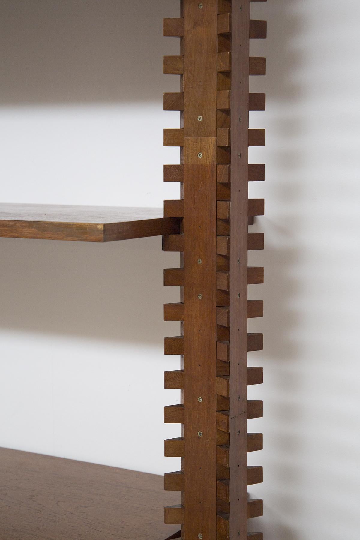 Vintage Modular Wooden Bookcase by Ico Parisi 3