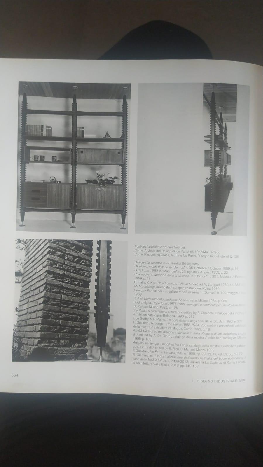Modulares Holz-Bücherregal von Ico Parisi (Italienisch) im Angebot