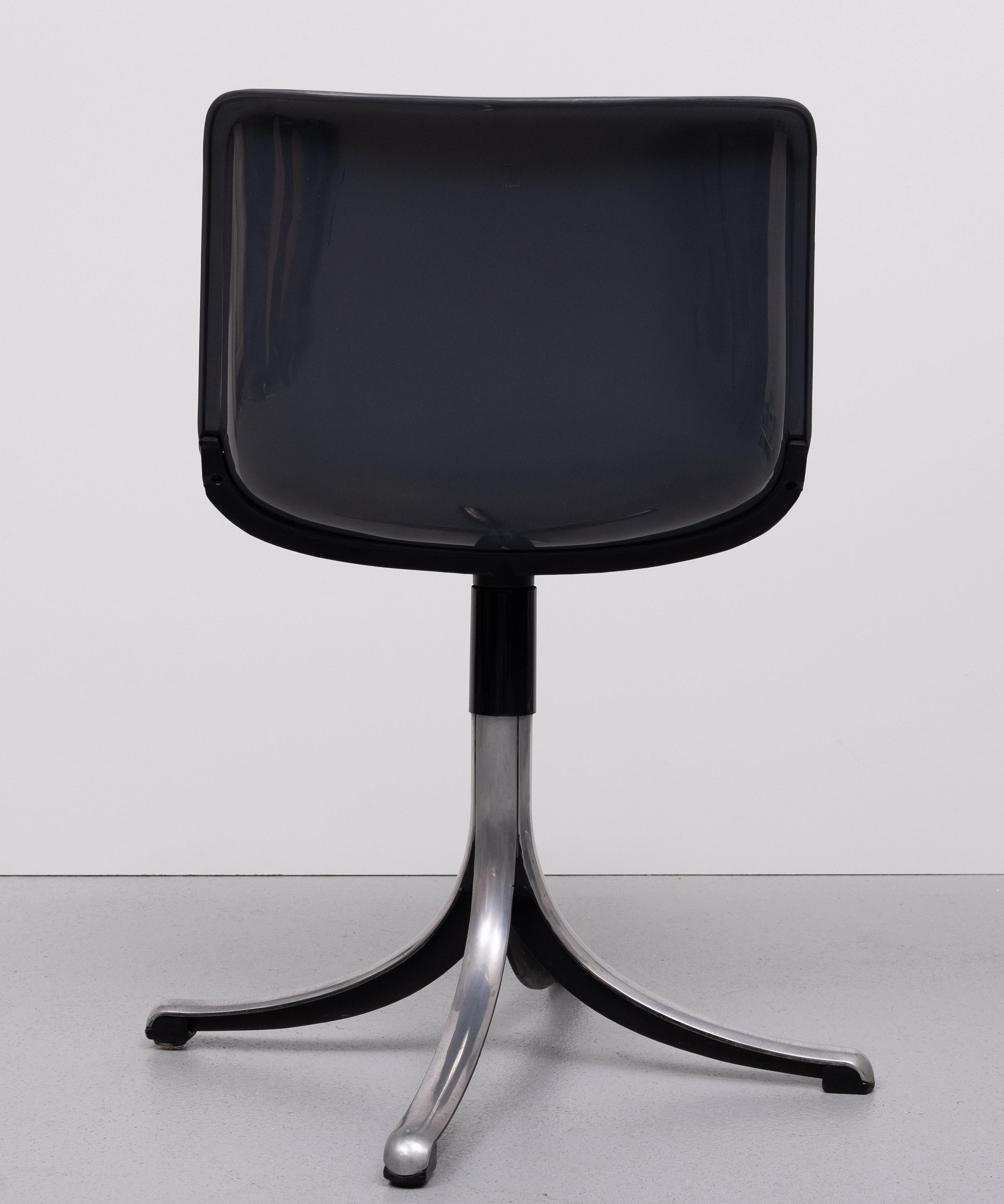 Aluminum Vintage ''Modus'' Desk Chair by Osvaldo Borsani for Tecno
