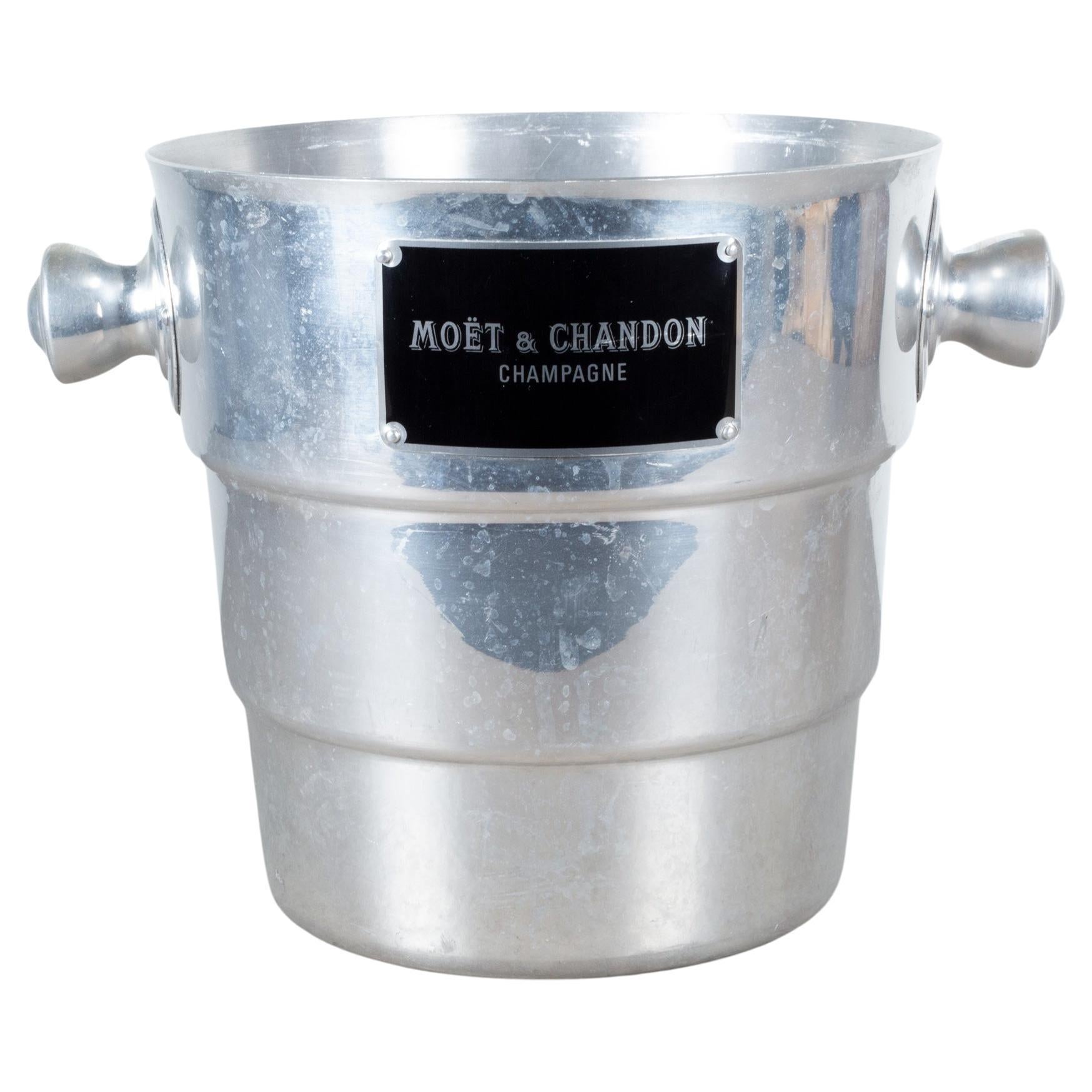 Seau à glace champagne Moet & Chandon vintage vers 1940 (expédition gratuite)