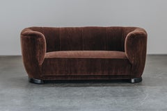 Vintage Mohair Cabinetmaker Sofa From Denmark, Circa 1950