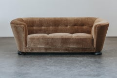 Vintage Mohair Cabinetmaker Sofa aus Dänemark, CIRCA 1950
