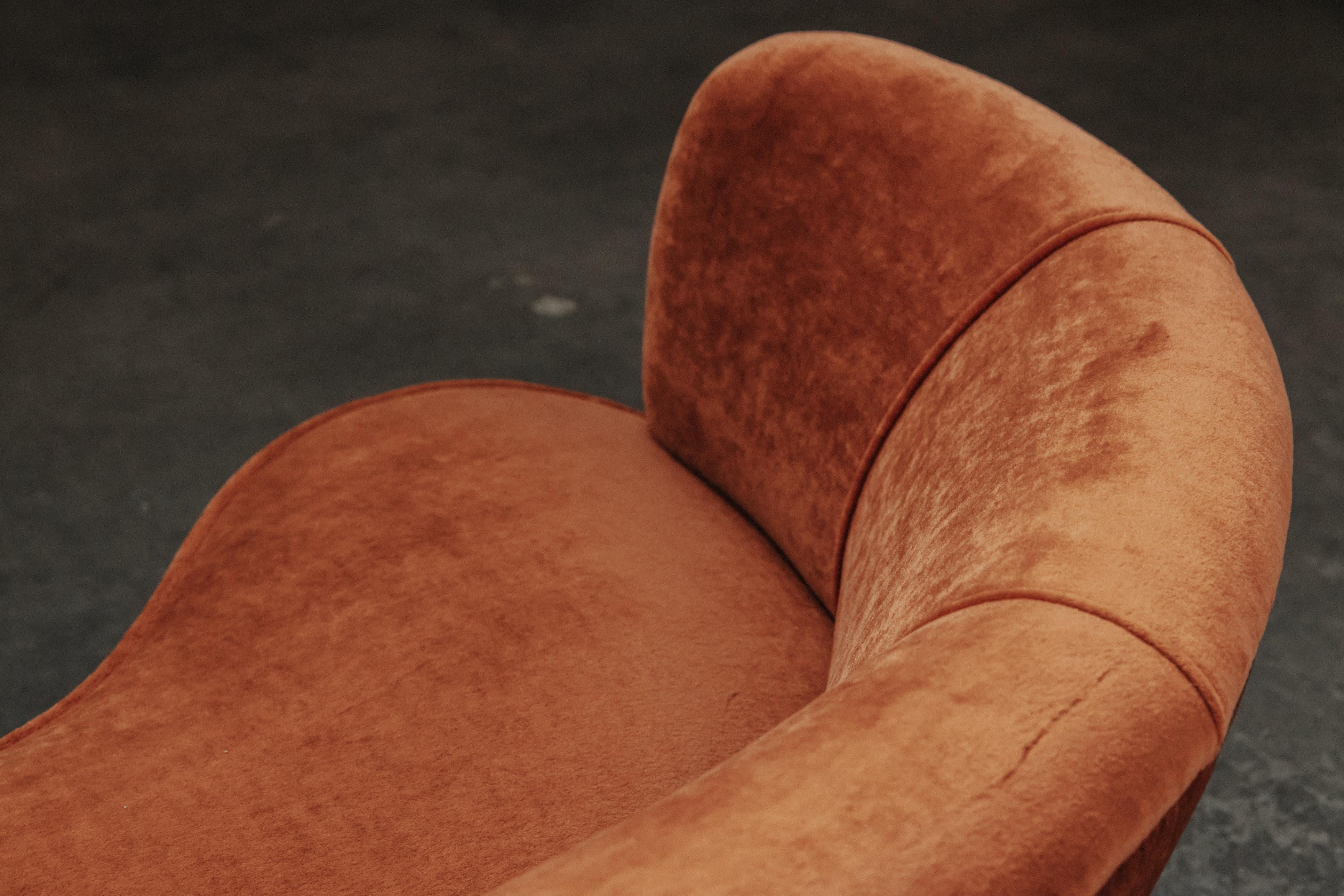 Vintage Mohair Cabinetmaker Sofa From Denmark, Circa 1950 For Sale 2
