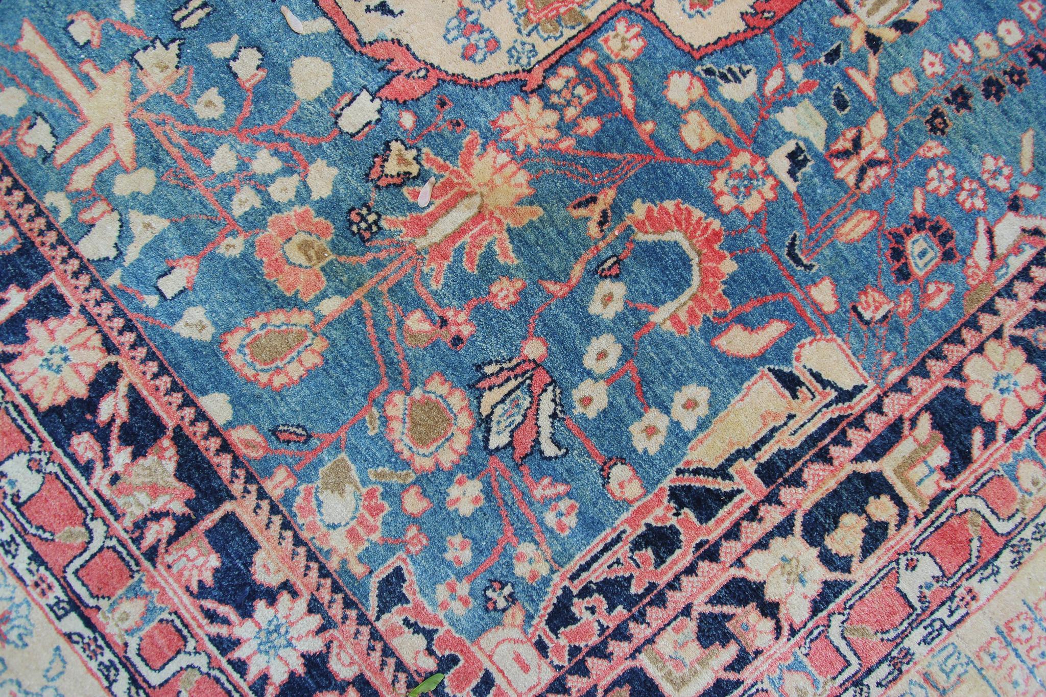 Tappeto vintage Mohtasham Tappeto fatto a mano di alta qualità 10x13 298cm x 397cm in vendita 3