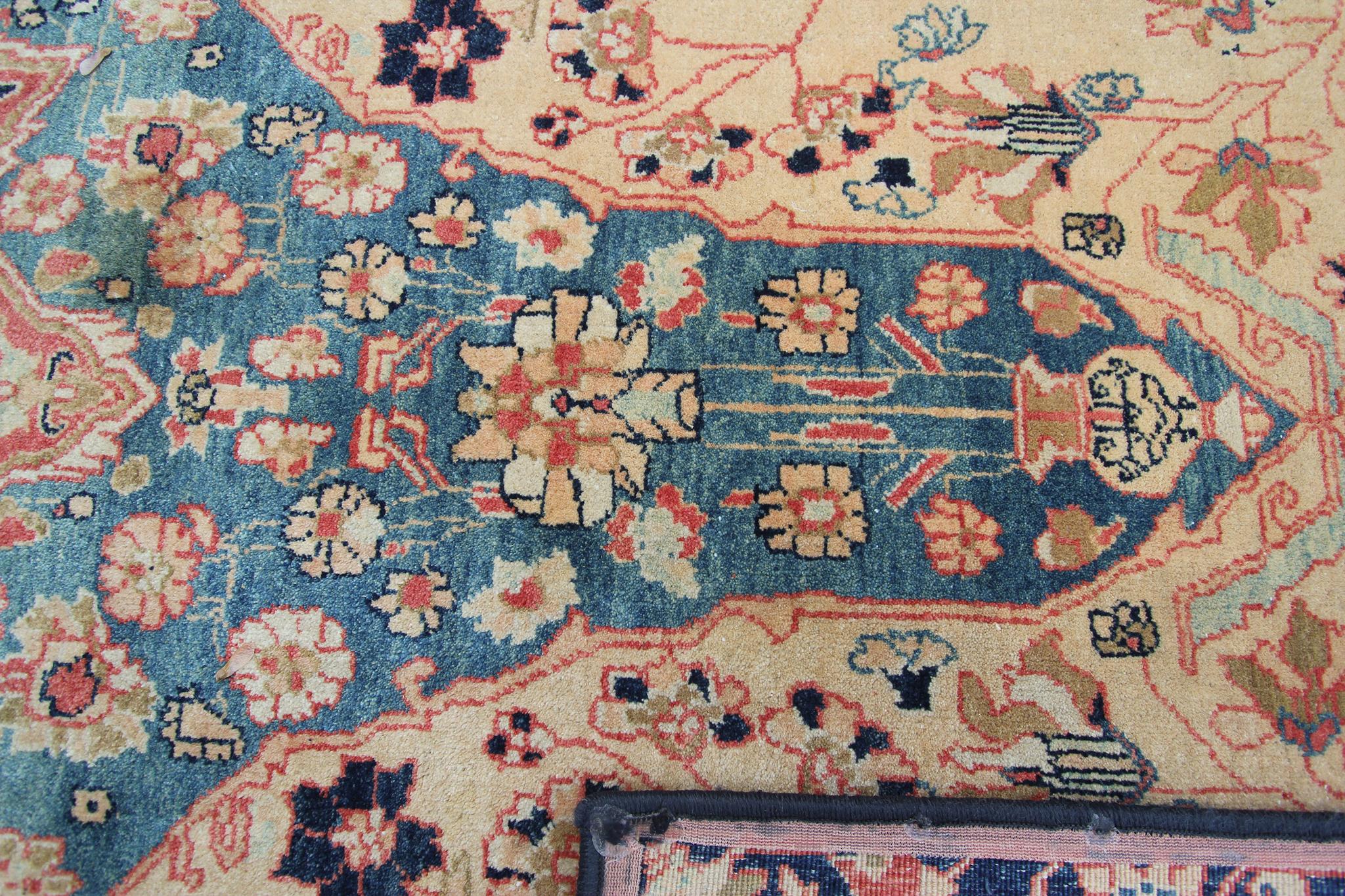 Tappeto vintage Mohtasham Tappeto fatto a mano di alta qualità 10x13 298cm x 397cm in vendita 7