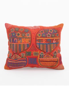Vintage Mola Textile Pillowcase, Panama