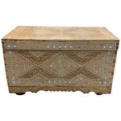 Antique Molave "Baul" and Capiz Shell Inlaid Chest