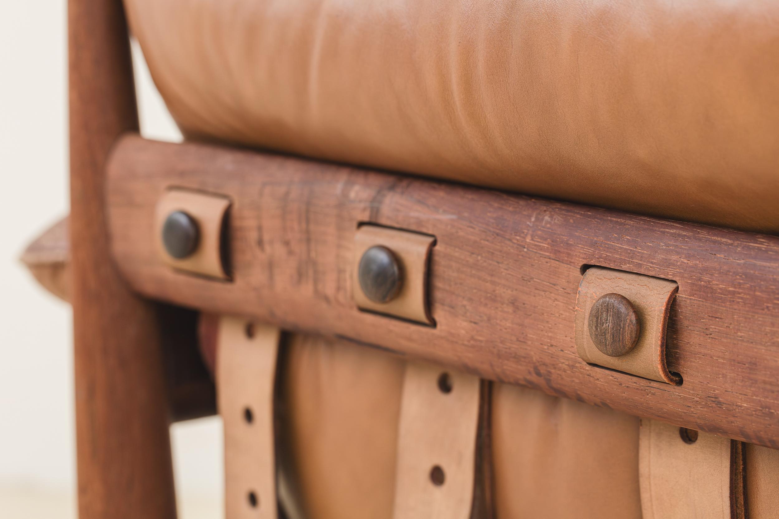 Vintage 'Mole' Rosewood Armchair with Ottoman by Sergio Rodrigues, 1957, Brazil For Sale 7