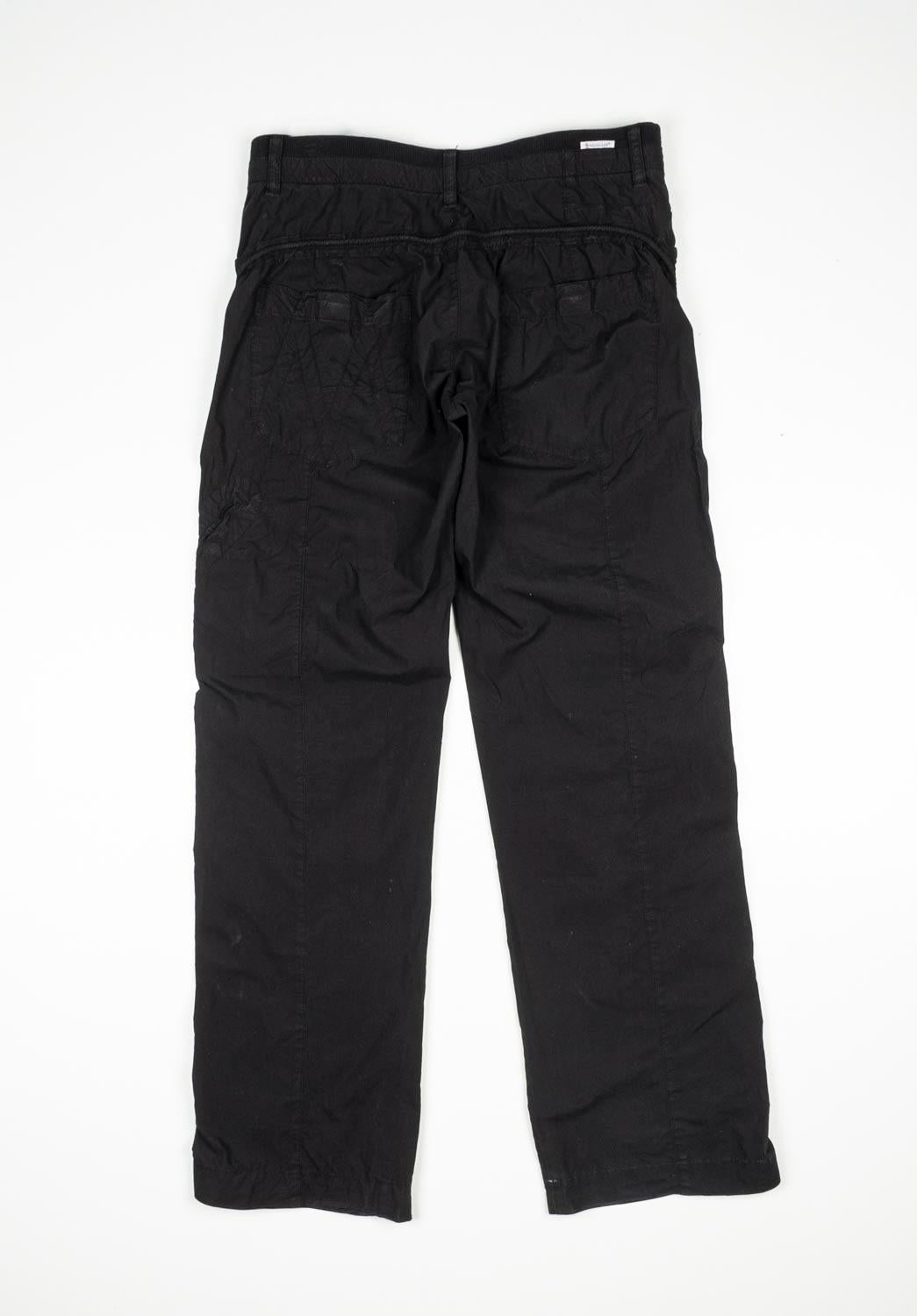 Nero Pantaloni Moncler casual da uomo vintage Taglia 48/M, S883 in vendita