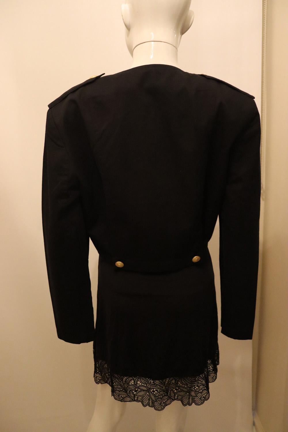 Vintage Mondi  Black Cotton Jacket For Sale 1