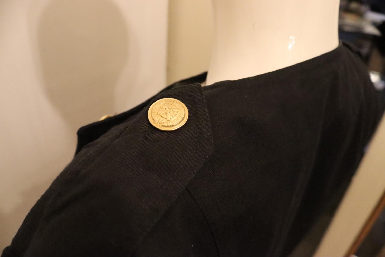Vintage Mondi  Black Cotton Jacket For Sale 2