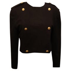 Weinlese Mondi  Schwarze Baumwolljacke
