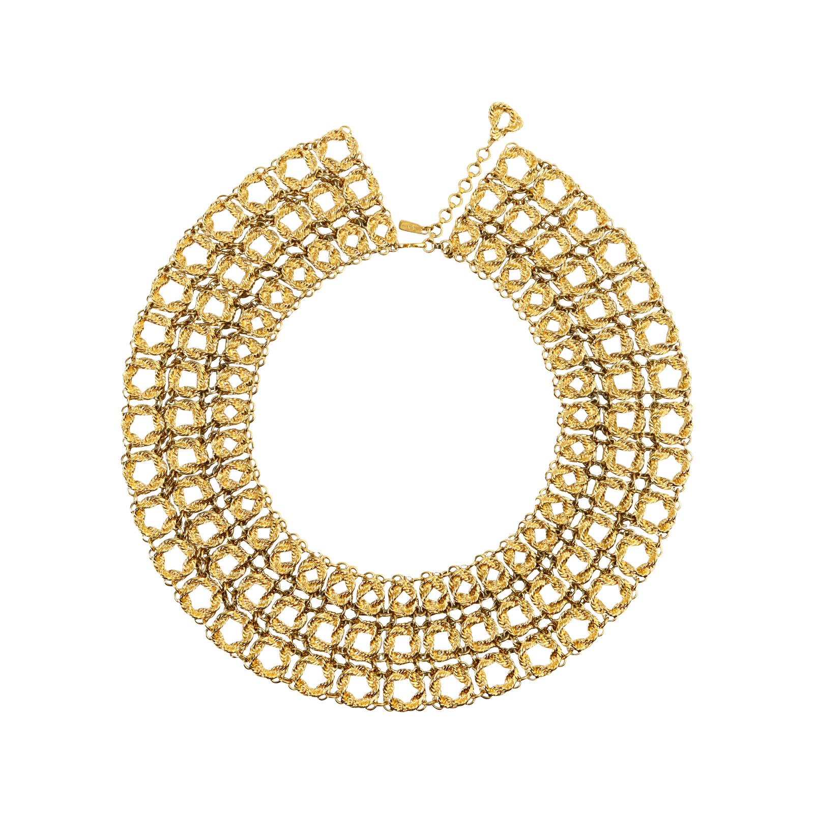 Modern Vintage Monet Bouclais Collar Necklace Circa 1972