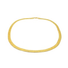 Vintage Monet Chunky Gold Snake Chain 1990s