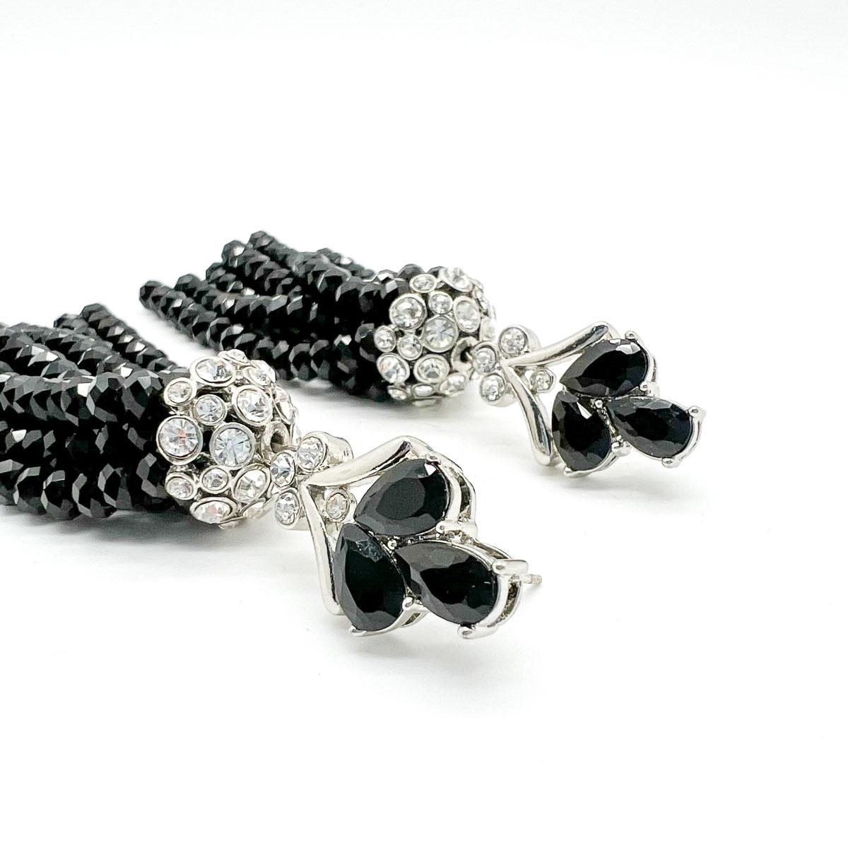 black prom earings