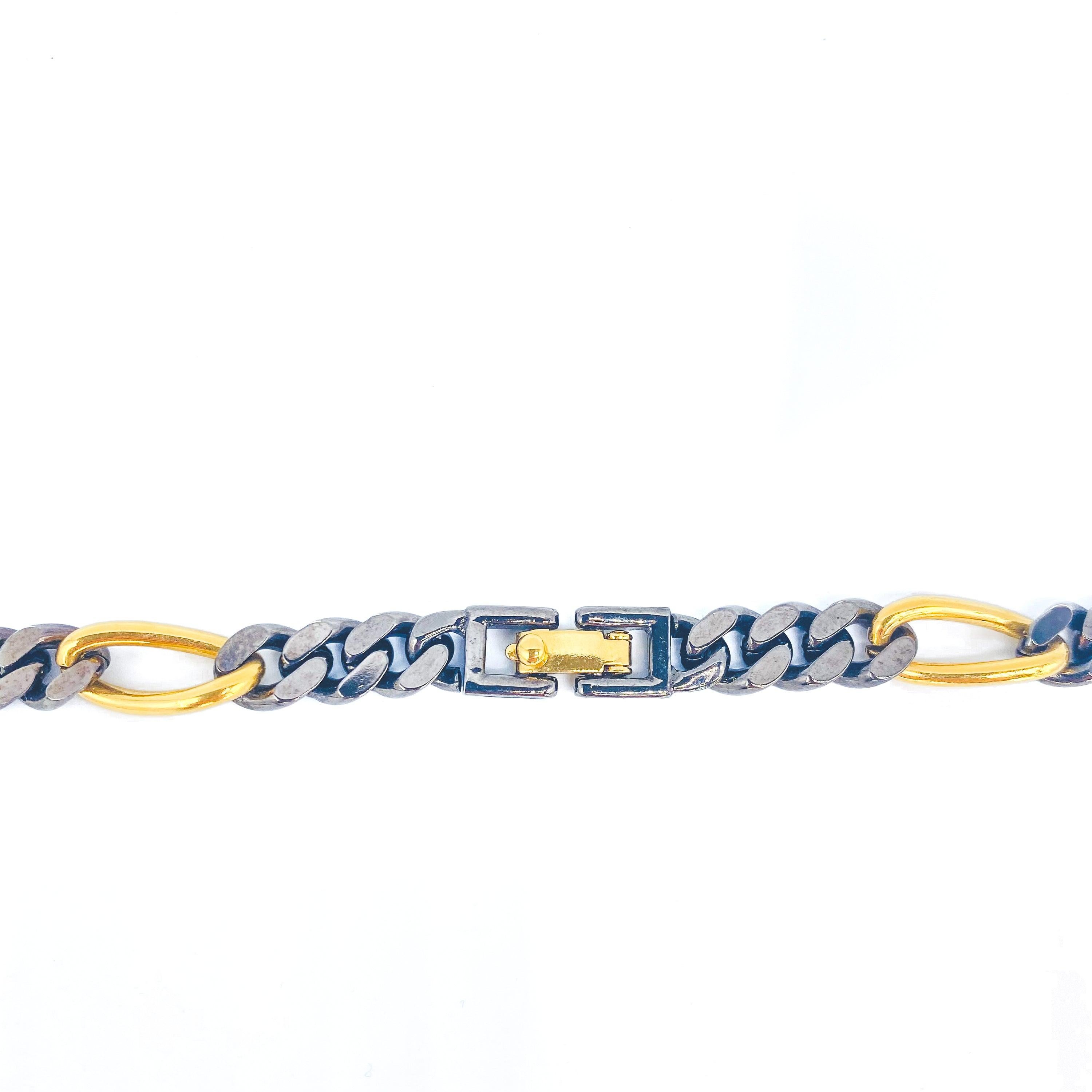 Women's Vintage Monet Figaro Chain Necklace, 1980s