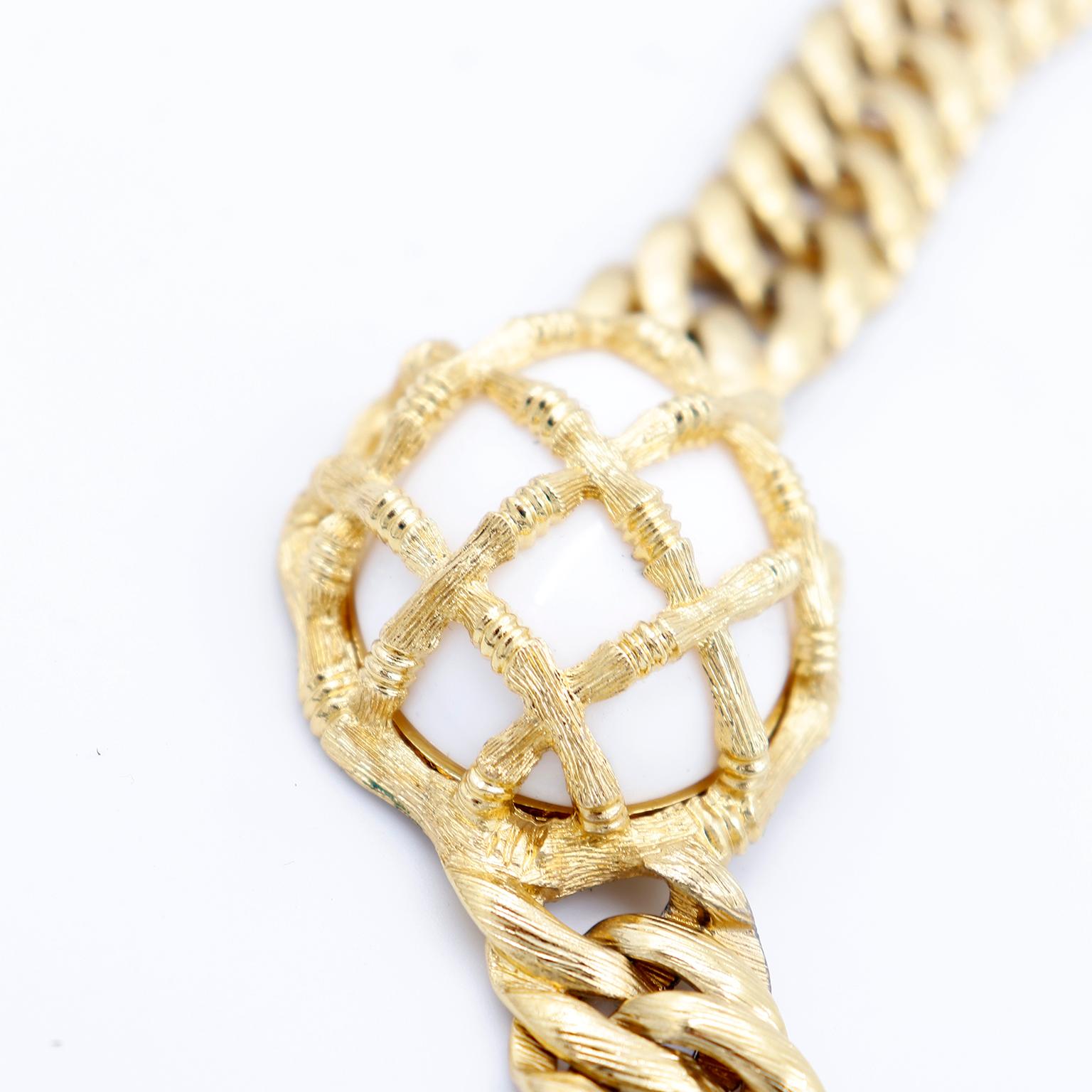 monet gold necklace vintage