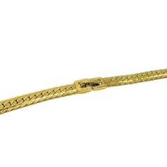 Vintage Monet Gold Flatlink Necklace 1990S