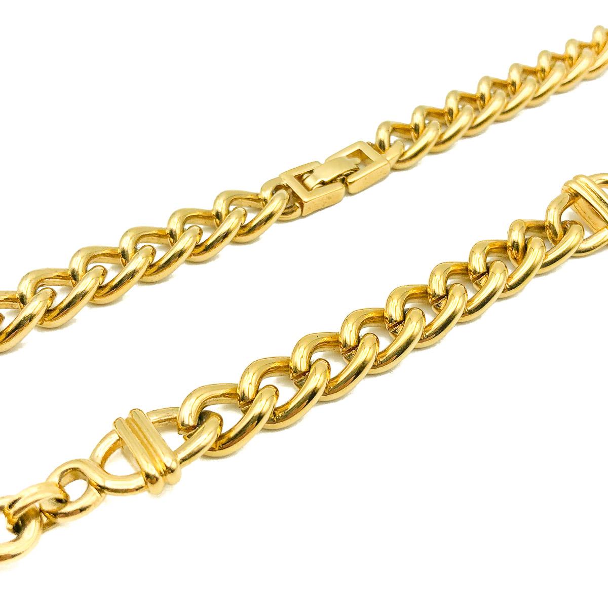 Vintage Monet Gold Plated Fancy Link Chain Excellent Condition 1980 Pour femmes en vente