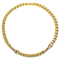 Vintage Monet Gold Plated Fancy Link Chain Excellent Condition 1980s