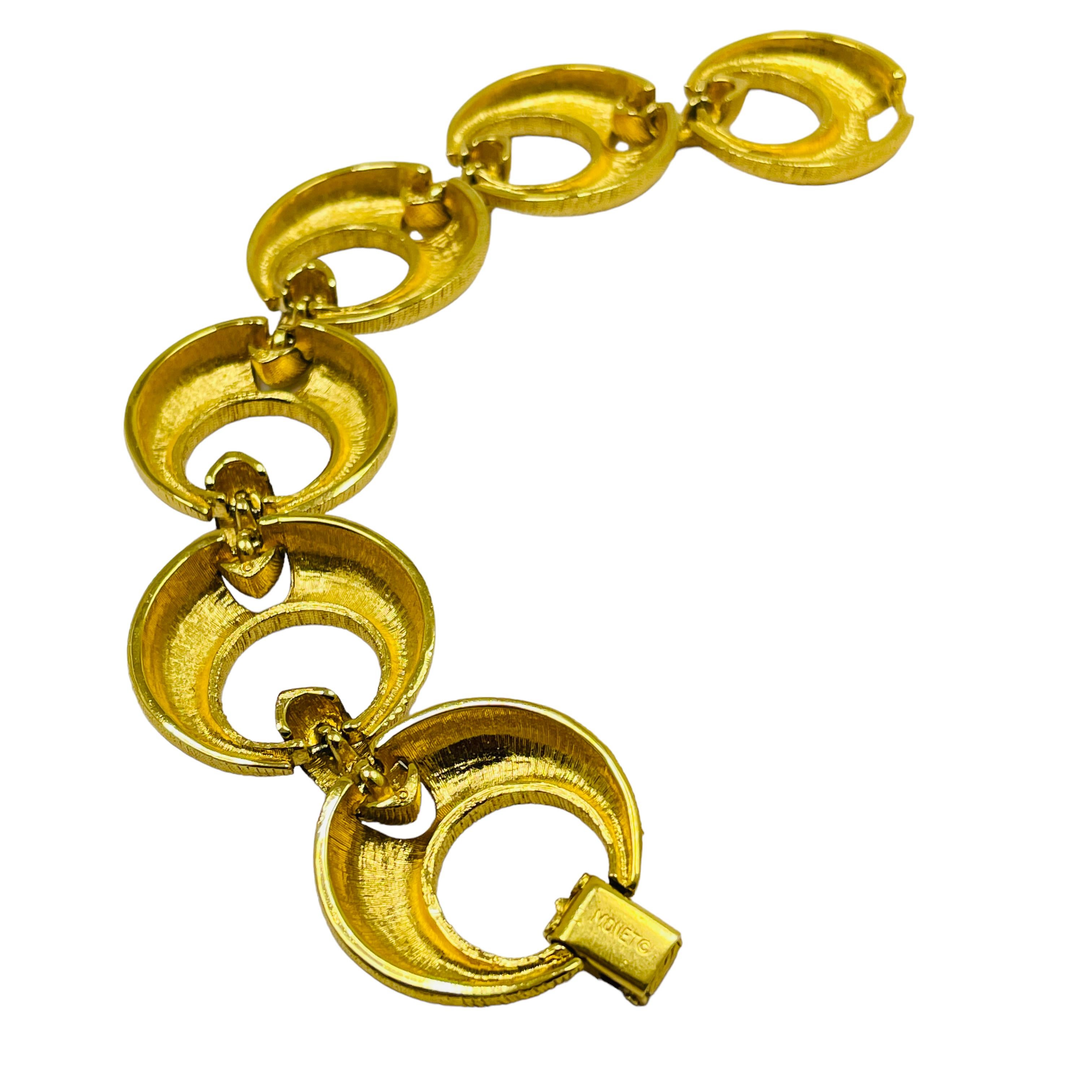 monet m gold bracelet