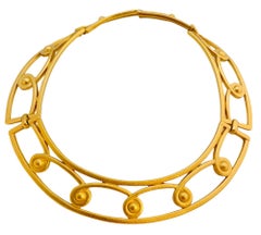 Vintage MONET oro mate diseñador modernista pasarela collar pendientes pulsera se