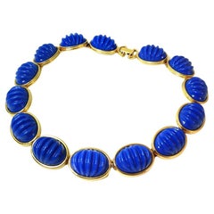 Vintage Monet Royal Blue Modern Necklace