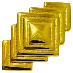 Vintage MONET signed gold tone designer brooch