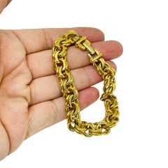 Vintage MONET signiert Goldton Designer Kette Armband
