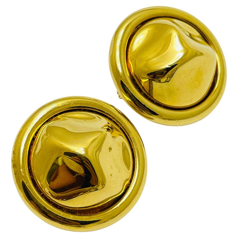 Boucles D'oreilles Monet Vintage - Signées, Occasion, Style Rétro