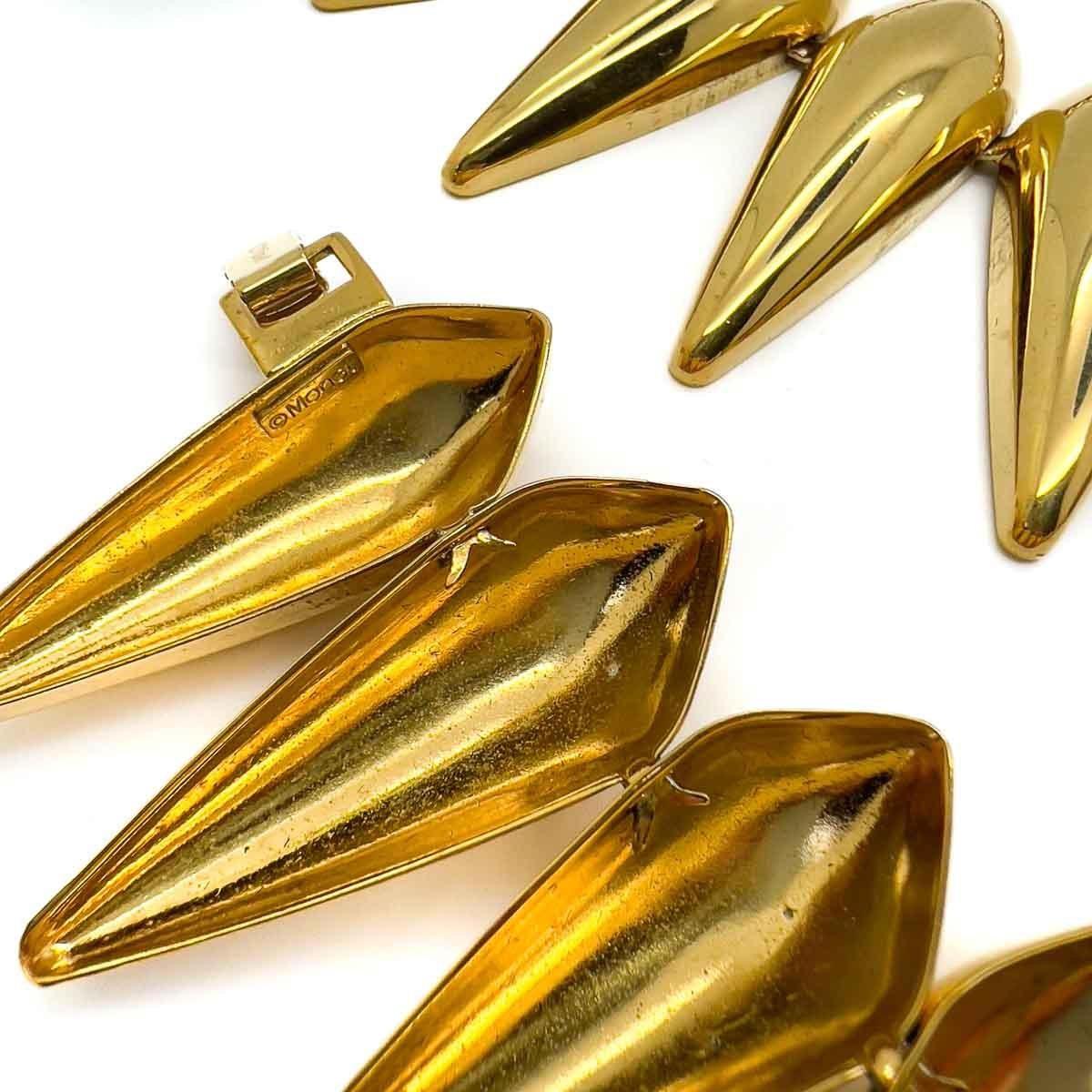 Women's Vintage Monet Statement Sunburst Collar & Cuff 1980s Rare For Sale