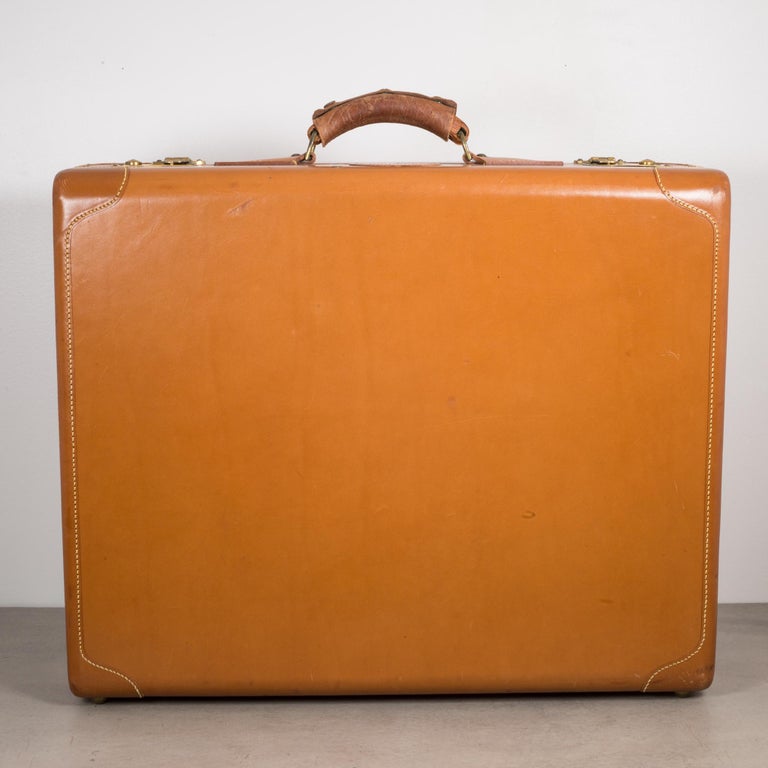 Vintage Mongrammed Leather Luggage, circa 1940 at 1stDibs