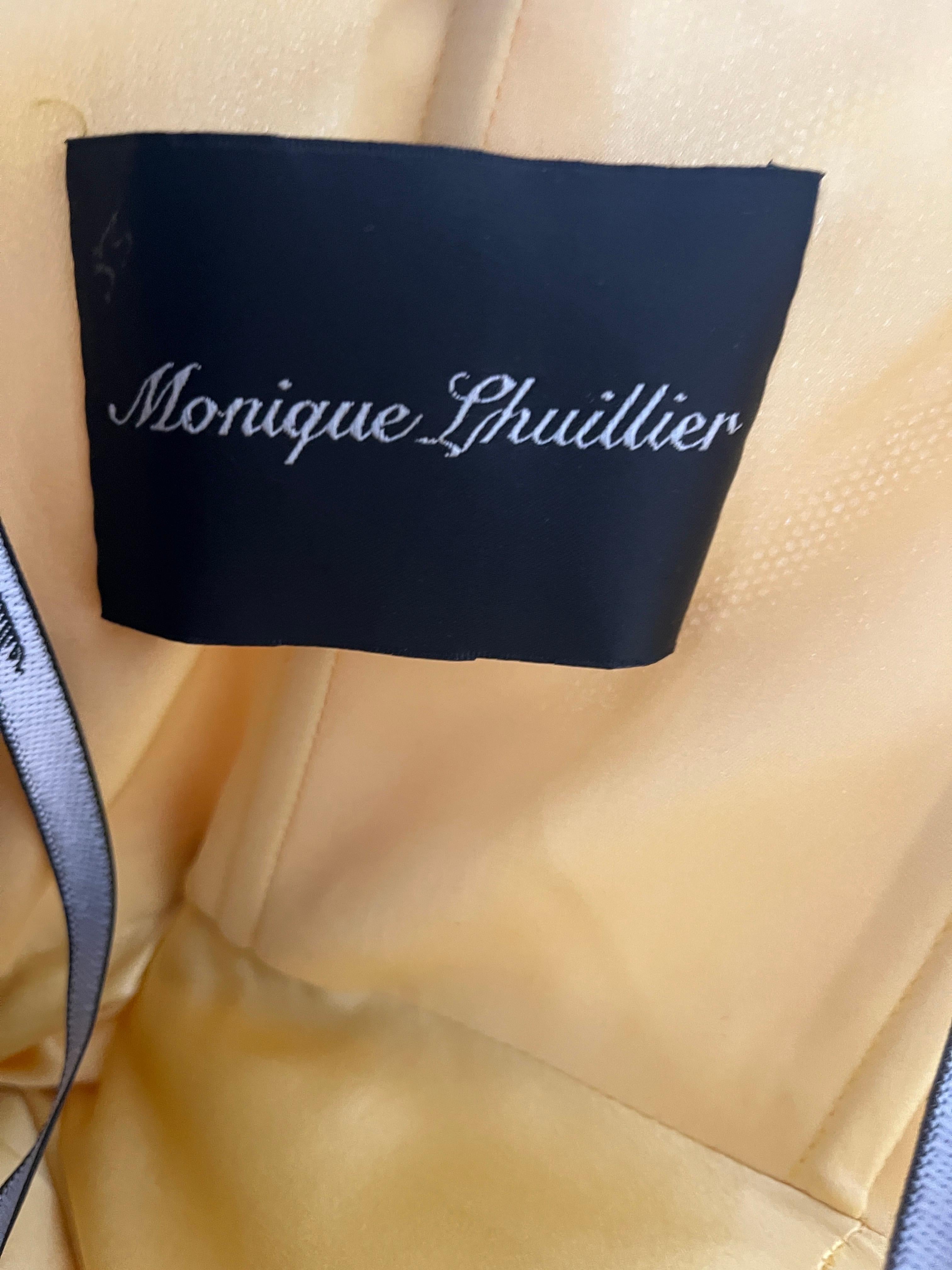 Vintage Monique Lhuillier Jacquard party dress en venta 7