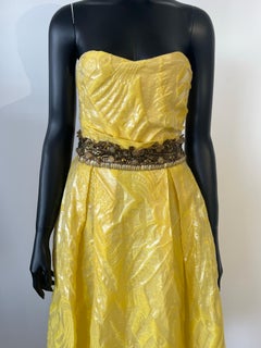 Vintage Monique Lhuillier Jacquard party dress