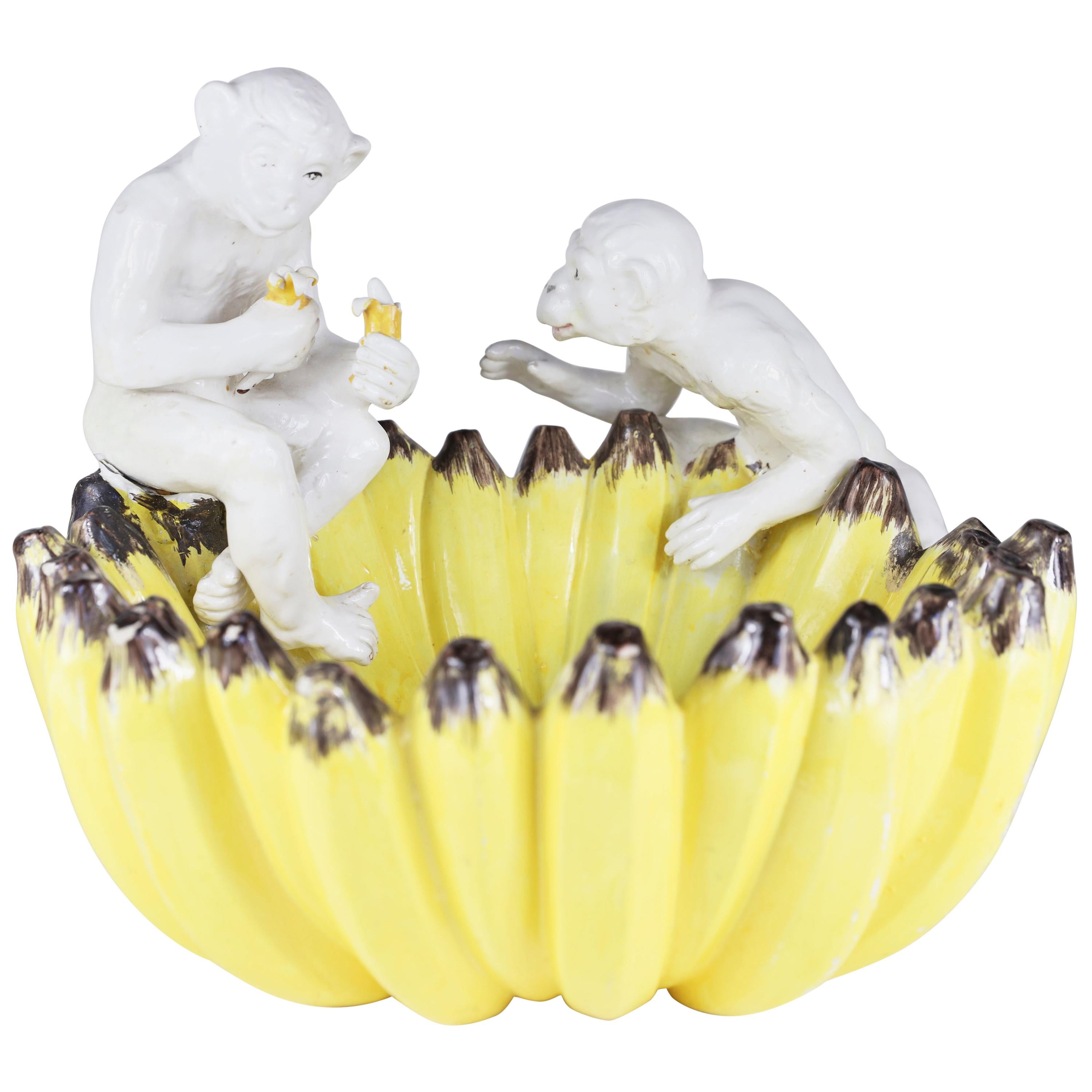 Ceramic Monkey Bowl For Sale on 1stDibs gorilla fruit bowl, ceramic