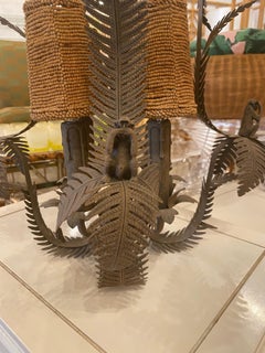 Vintage Monkey and Palm Tree Leaf Leaves Tropical Palm Beach Chandelier