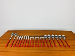 Vintage Mono Ring cutlery set by Peter Raacke for Mono, 1960's, space age